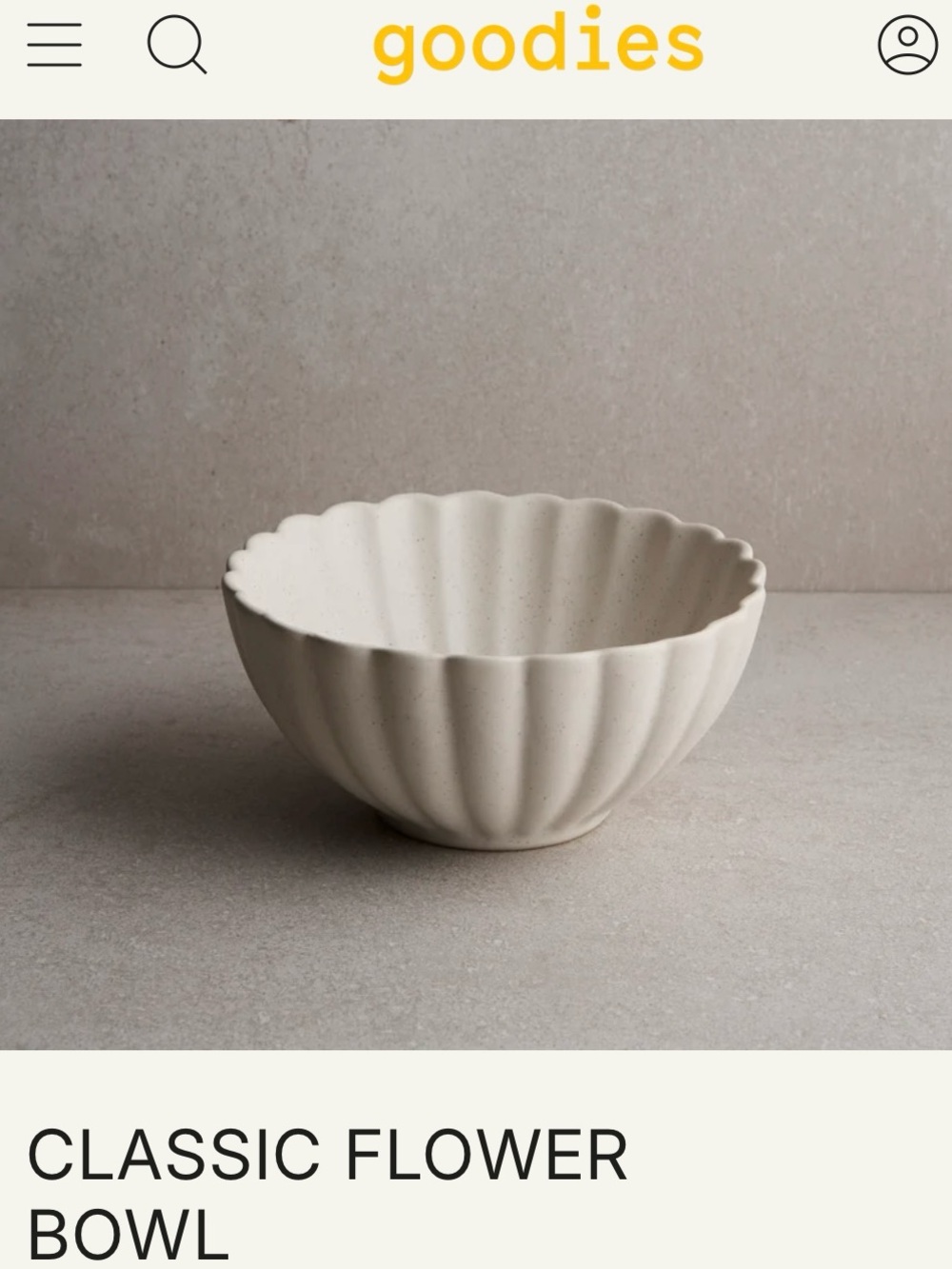 Goodies Classic Flower Bowls (set of 6)
